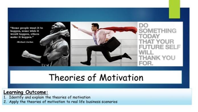 Theories of Motivation - Excell Tuition 